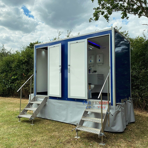 Remorque de toilettes portable Plusieurs stalles Toilettes mobiles WC Remorque Mobile Climatisée RV <span class=keywords><strong>Camper</strong></span> Toilette Remorque - Product Image 4