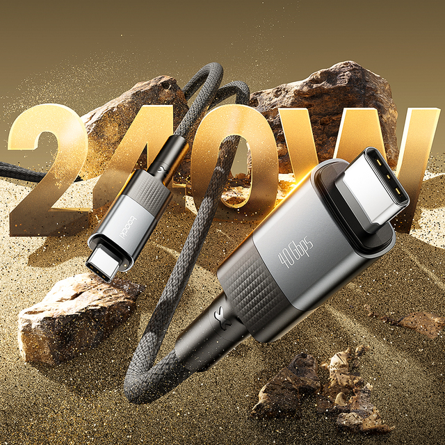 Toocki  240W USB-C Data Cable E-Marker Chip 40Gbps USB 4.0  Video Projection Tinned Copper Core for Office Gaming Home Daily Use
