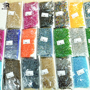 Flecos de cuentas para prendas de vestir 5cm 10cm 15cm, borlas de cuentas para joyería, adornos de costura para vestidos de fantasía, ribetes de pedrería para el cuerpo - Product Image 4