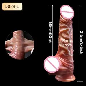 Realistic Dildos For Women Skin Sliding Foreskin Testicles Dildo Anal Vaginal Stimulation Strapon Big Penis Sex Toys For Woman%