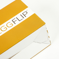 Weiß-Gelbe Papier-Frühstücksbox mit Cartoon-Design und Individueller Bedruckung für Sandwiches, Takeaway, Fast Food, Restaurant, Lieferung und Partys
