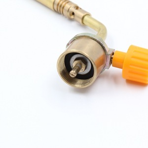 Soplete de gas Mapp con encendido piezoeléctrico 1800C para soldadura, con interruptor único, ángulo ajustable, chapado en cobre, para gas mixto y combustible licuado - Product Image 3