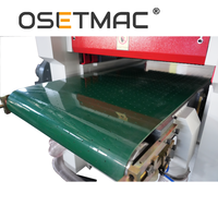 OSETMAC 20.5kW Machine de polissage automatique de bois à double rouleau haute précision pour ponçage grossier et fin des panneaux de bois