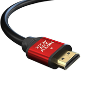 Câble HDTV Premium 4K 60Hz 18Gbps plaqué or avec gaine en PVC pour projecteur, ordinateur, téléviseur 1,5M-50M