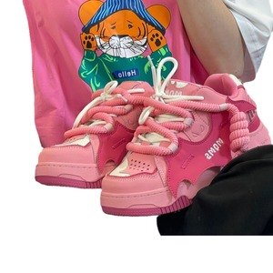 À la mode Blanc Dragon Fruit Chauve-Souris Haute Rue Skateboard Chaussures Maillard All-Match École Saison Couple Pain Épais Marche Style - Product Image 3