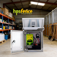 HPSfence HPSS200 2J Draagbare Zonne-energie Omheininglader Combo Set met Efficiënte Energiebeheer voor Vee, Paarden & Dieren