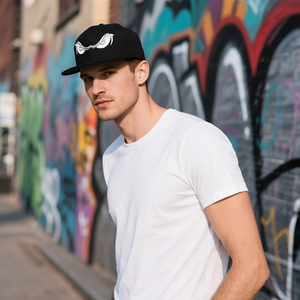 Casquette de baseball unisexe de <span class=keywords><strong>luxe</strong></span> en suède et coton à 5 panneaux pour homme, avec broderie 3D en relief, motif logo flamme vintage vieilli - Product Image 3
