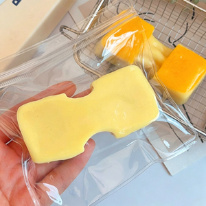 Most Popular TPR Yellow Brushed Rice Cakes Squishy Slow Return Hand Exercise <b>Squeeze</b> Stress Relieve Mochi Toys for Kids Adults - Product Image 6