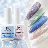 Nouveau Lancement 1KG 15ml Gel UV Transparent Effet Goutte d'Eau Base Coat Top Coat Sans HEMA Vernis à Ongles Personnalisable Fournitures pour Ongles