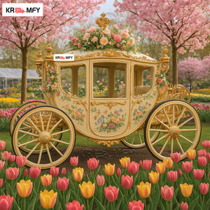 Fabricants de calèches royales dorées modernes de luxe au design unique, prix d'usine, pour la vente - Product Image 4