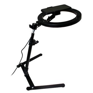 Lampe annulaire LED de bureau à suspension, très populaire, pour l'enregistrement vidéo, avec support de téléphone pour TikTok, <span class=keywords><strong>YouTube</strong></span> et le streaming en direct - Product Image 2