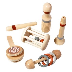 Juguete de Tambor de Tela de Madera Montessori para Bebés y Niños Pequeños, Entrenamiento de Pensamiento Lógico y Coordinación Mano-Ojo - Product Image 4