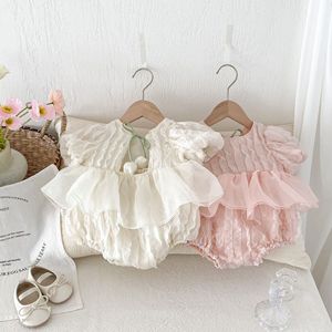Tutina Estiva per Bambina con Maniche a Sbuffo, Vestito Tutina per Bambina di 12 <span class=keywords><strong>Mesi</strong></span> - Product Image 3