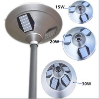 Le mouvement en aluminium solaire blanc chaud de lumière de jardin de LED imperméable de 20W IP65 allume l'éclairage 360 ° extérieur