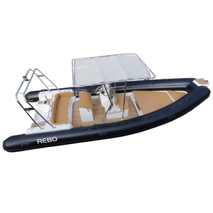 <span class=keywords><strong>Bateau</strong></span> pneumatique de luxe à coque en fibre de verre de 22,5 pieds (680 cm) avec Hypalon/Orca/PVC pour la famille - Product Image 5