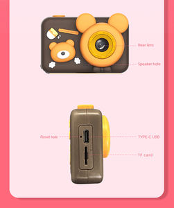 Día DE LOS NIÑOS Regalos de cumpleaños Juguetes Cámara 2,0 pulgadas 1080P Mini portátil de dibujos animados Selfie Video <span class=keywords><strong>Recorder</strong></span> D32 Cámara digital para niños - Product Image 6