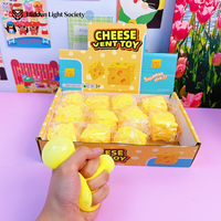 Juguete Antiestrés de Queso Grande de 5.5 CM, Juguetes para Apretar con Forma de Queso con Caja de Papel, Juguete para Aliviar el Estrés, Juguetes Promocionales