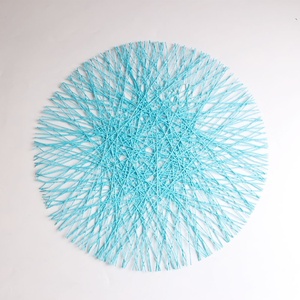Nordic style home multi-function weaving padded <strong>table</strong> insulation pad <strong>round</strong> placemat <strong>table</strong> <strong>mat</strong> - Product Image 2