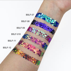 GP Chameleon مجسم بريق مكتنز رقائق مختلطة ترتر الأظافر قزحي الألوان فن طلاء الشعر مسحوق ديكور المهرجان - Product Image 4