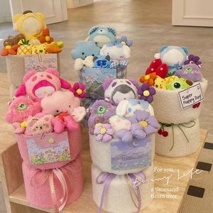 Bouquet de fleurs en peluche, cadeau de la Saint-Valentin, poupée de dessin animé Kuromi, bouquet de fleurs en peluche de dessin animé fraise - Product Image 6
