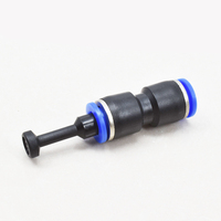 4 6 8 10 12 14 16mm PP noir partie pneumatique raccord de tuyau d'air bouchon de tube fileté en plastique bouchon d'extrémité de tube