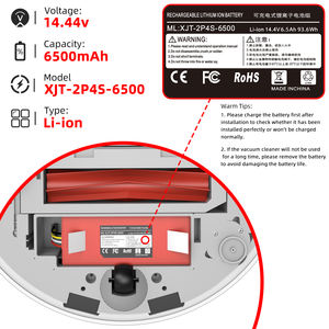 MYiYAE 4s2p 14.8v 6500mah Robot Aspirateur Batterie De Remplacement Pour <span class=keywords><strong>Xiaomi</strong></span> 1s 2s Roborock S55 <span class=keywords><strong>S60</strong></span> S65 S50 S5 Max S6 Pièces - Product Image 2