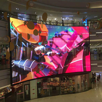 Panel LED Publicitario de Video HD P3.91-7.82, Pantalla Transparente Flexible a Todo Color, HDR10+, Resistente al Agua, Alto Brillo