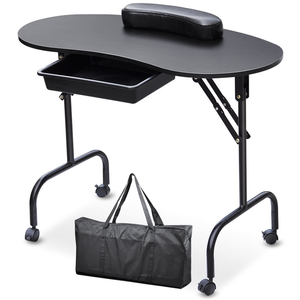 Table de manucure moderne en métal pour salon - Mobilier - Product Image 1