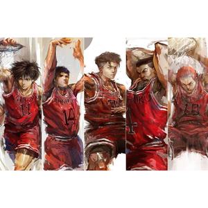 วอลเปเปอร์ลายอนิเมะ Slam Dunk สไตล์ญี่ปุ่น สำหรับห้องนอน อินเทอร์เน็ตคาเฟ่ สนามบาสเก็ตบอล สนามกีฬา บาร์ - ดีไซน์กันน้ำ - Product Image 4