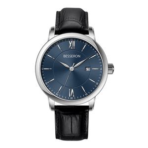 Hot Sale Luxury <b>Men</b> Genuine Leather Band Wrist <b>Watch</b> 316L Stainless Steel Waterproof Big Face <b>Watches</b> for Mem - Product Image 2