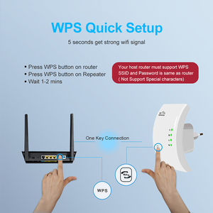 Repetidor WiFi inalámbrico Wifi extensor 300Mbps WiFi amplificador de largo alcance Wi-fi amplificador de señal Wi-fi punto de acceso Wlan Repiter - Product Image 5