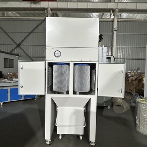 Kolektor debu Jet Nadi vertikal ringkas | Ekstraktor debu bengkel portabel dengan laci debu untuk penanganan bubuk - Product Image 3