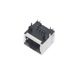 Hongsheng Right Angle Nữ 5M <span class=keywords><strong>RJ45</strong></span> Che Chắn Kết Nối Mạng Ổ Cắm <span class=keywords><strong>Modular</strong></span> <span class=keywords><strong>Jack</strong></span> Kết Nối ABS Hình Chữ Nhật PCB Ip20 - Product Image 5