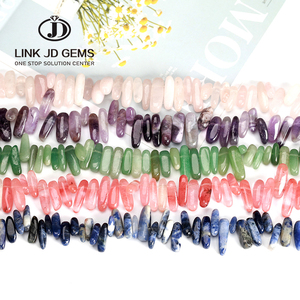 Loose Bead Strand Crystal Chips Quartz <strong>Stone</strong> Larimar <strong>Jade</strong> Irregular Chip Beads for Jewelry Making - Product Image 1