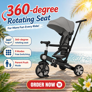 <span class=keywords><strong>Tricycle</strong></span> pliable Bebelux 9-en-1 pour enfants de 1 à 6 ans, assemblage rapide sans outils, <span class=keywords><strong>tricycle</strong></span> évolutif pour bébés et enfants - Product Image 1