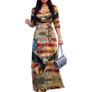 Robes d'été pour femmes Robes décontractées sans manches Longues Maxi Cute Floral Wedding Guest Dress Trendy <span class=keywords><strong>Chic</strong></span> Curvy Elegant Outfits - Product Image 1
