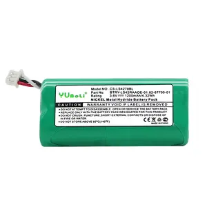 Yuboli bateria compatível com motorola, símbolo ls4278 li4278 82-67705-01 BTRY-LS42RAAOE-01 scanner de códigos de barras