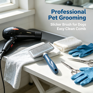 Cepillo de Acero Inoxidable para Mascotas, Peine para Perros y Gatos, Mango Ligero, Cepillo para Eliminar el Pelo Suelto para Animales Pequeños - Product Image 3