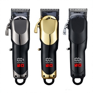 Recortadora <span class=keywords><strong>de</strong></span> <span class=keywords><strong>Pelo</strong></span> Profesional RAC, Cuchilla <span class=keywords><strong>de</strong></span> Acero Inoxidable <span class=keywords><strong>de</strong></span> Longitud Ajustable, Pantalla LCD, Recargable por USB, para Salón y Hogar - Product Image 1