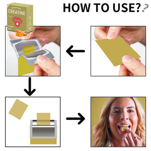Integratori sanitari Vegan biotina creatina strisce orali integratore energetico creatina strisce sublinguali creatina rapida strisce - Product Image 2