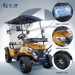 Voiturette de <span class=keywords><strong>golf</strong></span> électrique améliorée avec éclairage LED, affichage numérique et contrôle intelligent de la vitesse pour une sécurité nocturne accrue - Product Image 4