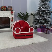 Abnehmbarer Bezug Kinder-Sofa-Sessel mit Weichschaum-Armlehnen Weihnachtsmann-Form für Wohnzimmer & Schlafzimmer