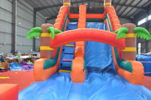 Aire de <span class=keywords><strong>jeux</strong></span> gonflable et toboggan sur le thème de la <span class=keywords><strong>cabane</strong></span> au trésor des pirates pour enfants, idéale pour les fêtes en extérieur, les <span class=keywords><strong>jeux</strong></span> commerciaux et la location. - Product Image 6