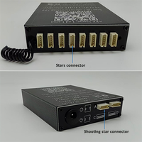 Kits de fibres optiques pour voiture V8+10 Star+shooting Star 16W RGBW, mini kits de fibres optiques avec télécommande RF et contrôle par application pour voiture