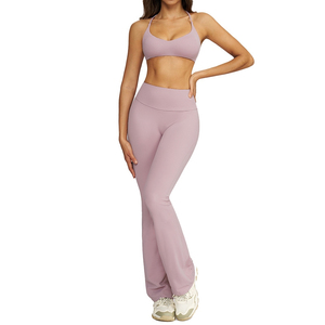 Conjunto Deportivo para Mujer 2024, Ropa de Gimnasio y <span class=keywords><strong>Yoga</strong></span>, Leggings de Cintura Alta, Top Deportivo de Manga Larga - Product Image 4
