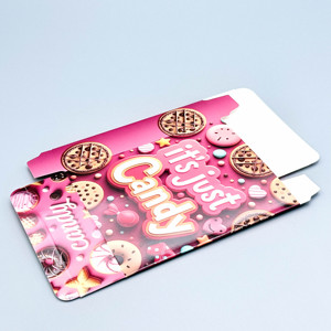 Tùy Chỉnh Có Thể Gập Lại Giấy Hộp Quà Tặng Cho Các Mặt Hàng Bánh Bánh Cookie Kẹo Donut Bao Bì Xử Lý Nhỏ Gable Bao Bì Thực Phẩm Hộp - Product Image 5