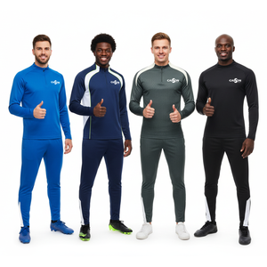 Abbigliamento Sportivo di Alta Qualità per <span class=keywords><strong>Uomo</strong></span>, Stile Manchester City e Barcellona, 100% Poliestere con Stampa Glitterata, Spedizione Rapida, Basso MOQ, Nuova Collezione Invernale - Product Image 2