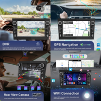 Podofo 2 Din Stereo mobil Android, 4 + 64G layar 7 inci nirkabel/GPS otomatis Android/WiFi untuk Opel Astra Antara Vectra Corsa Zafira ODM