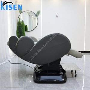 Sillón de Lavado de Cabello Multifuncional Kisen, Máquina de Masaje Duradera para Lavado de Cabello, Cama de Spa para Cabeza Reclinable, Equipo de Cascada Opcional - Product Image 3