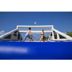 Terrain de volley-ball aquatique gonflable commercial personnalisé, terrain de volley-ball gonflable, jeu sportif de piscine - Product Image 3